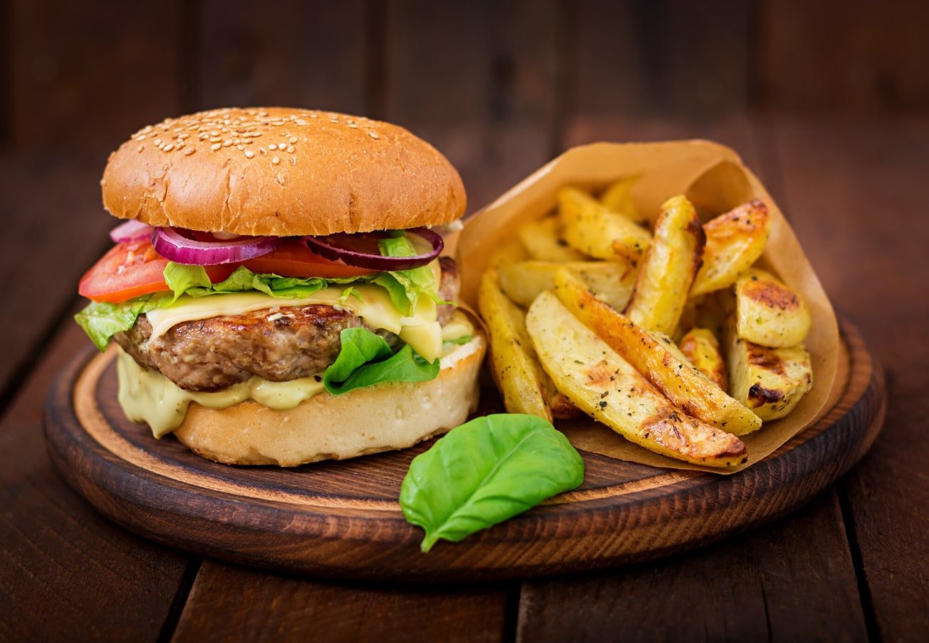 Burger with Meat